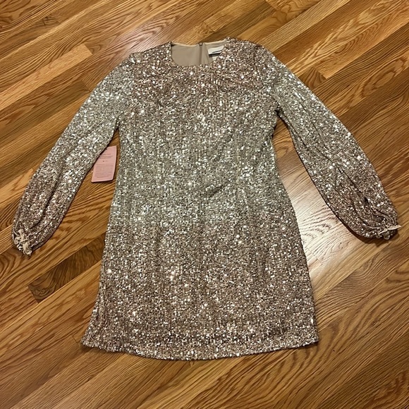 NWT BHLDN Carys Dress -Goldie Mini Sequin Dress size 16 - Picture 6 of 15